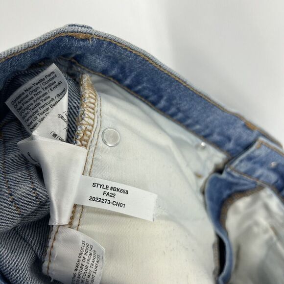 J Crew Jeans Size 28 Tall Womens Blue Demi Boot Jeans Light Wash Stretch Raw Hem - Picture 10 of 10